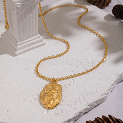 Винтажные подвески-ожерелья с Иисусом из нержавеющей стали 304 для женщин&nbsp;RN7674