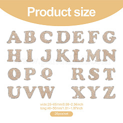 26 буква ткань гладить/пришивать нашивки&nbsp;PJ-TAC0004-04B