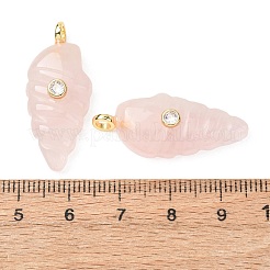 Pendentifs sculptés en quartz rose naturel&nbsp;G-H357-04G-01
