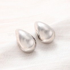 Серьги-гвоздики в форме капли из латуни с реечным покрытием&nbsp;LS-EJWE-Q766-03P