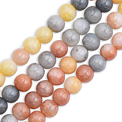 Стеклянные бусины кракле GLAA-N046-004A-M