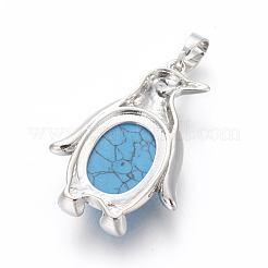 Синтетические бирюзовые подвески&nbsp;G-L512-A13