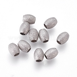 Perles texturées en acier inoxydable 304 résistant au ternissement&nbsp;STAS-E455-06P-4x5