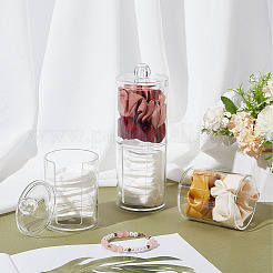 Пластиковый контейнер для хранения косметического хлопка&nbsp;CON-WH0086-25