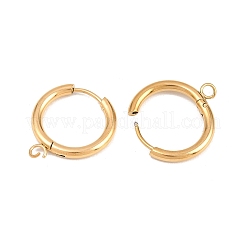 Componenti per orecchini a cerchio in acciaio inossidabile 316&nbsp;EJEW-B158-01D-G