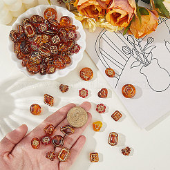 100шт 10 стиля акриловые бусины&nbsp;OACR-PA0001-12