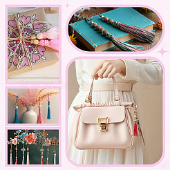 DIY-Sets zum Basteln von Schlüsselanhängern mit Quasten aus Kunstleder&nbsp;DIY-NB0013-60