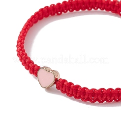 Bracelets réglables en perles tressées en fil de nylon&nbsp;BJEW-JB09769-01