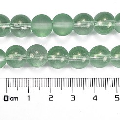 Brins de perles de verre transparent dépoli&nbsp;GLAA-P065-10mm-04