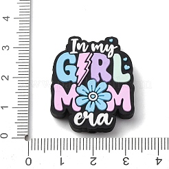 Perles focales en silicone pour la fête des mères&nbsp;SIL-G013-01I