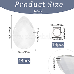 Наборы для самостоятельного изготовления ловца солнца в форме слезы&nbsp;DIY-SP0001-28