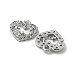 Messing micro pave klar zirkonia charme&nbsp;KK-H460-49P