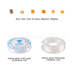 480 г 24 цвета 12/0 стеклянные круглые бусины&nbsp;SEED-CJ0001-11