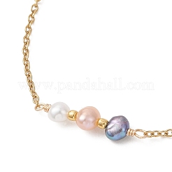 Браслеты из натурального культивированного пресноводного жемчуга&nbsp;BJEW-JB13173