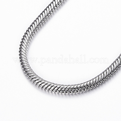 Bracciali a catena a serpente in acciaio inossidabile 304 anti-ossidazione&nbsp;X-BJEW-H491-01P