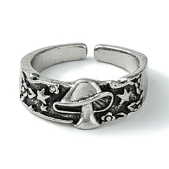 Открытые манжеты из грибовидного сплава&nbsp;RJEW-K275-07AS