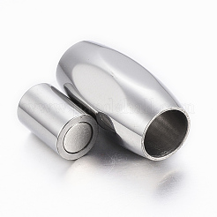 Fermoirs magnétiques en acier inoxydable 304 lisse et résistant au ternissement avec emembouts collées&nbsp;STAS-H402-33P-6mm