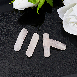 4 шт. изогнутые прямоугольные звенья из натурального розового кварца&nbsp;G-DC0001-55