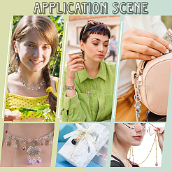 100шт 10 цвета подвески из сплава стекла&nbsp;PALLOY-PH01831