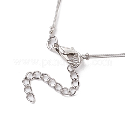 Natürliche weiße Jade 3-lagige Halsketten&nbsp;NJEW-JN05051