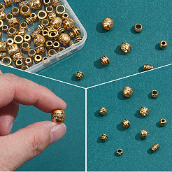 100 Stück 10 Stile Perlen aus Zinklegierung im tibetischen Stil&nbsp;FIND-SP0005-96
