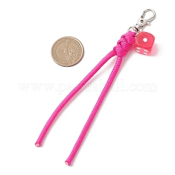 Подвесные украшения из веревки и игральной смолы из полиэстера и спандекса&nbsp;HJEW-JM04645