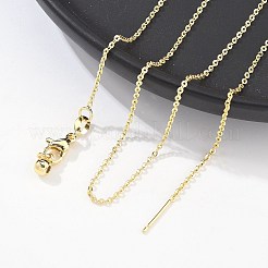 Латунные кабельные цепи ожерелья&nbsp;LS-NJEW-E151-03G