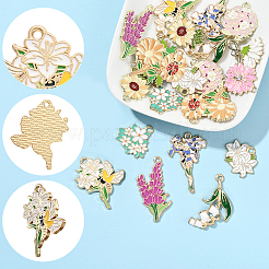 20шт 10 стиля подвески из сплава с эмалью&nbsp;ENAM-SC0006-74