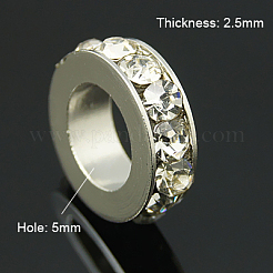 Perline distanziatori strass in ottone&nbsp;RB-H253-8x2.5mm-12