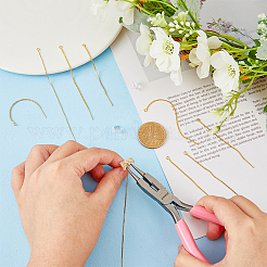 9 пара 3-х стилевых латунных сережек-гвоздиков&nbsp;KK-DC0001-38