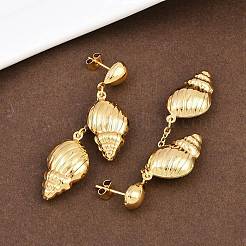 Серьги-гвоздики из нержавеющей стали 304&nbsp;EJEW-P325-05H-G