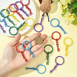 30 шт. 5-цветные железные брелоки с краской для выпечки&nbsp;IFIN-YW0004-07