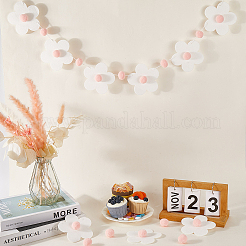 Фетровые цветочные баннеры&nbsp;AJEW-WH20020-107B