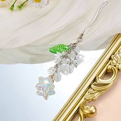 Ремешки для мобильных телефонов из латуни&nbsp;HJEW-SW00167-06