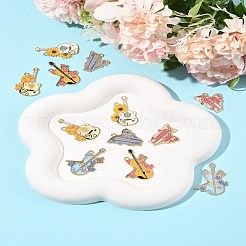 12шт 6 стиля подвески из сплава с эмалью&nbsp;ENAM-FS0002-58