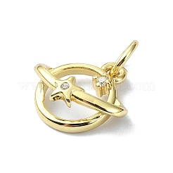 Подвески из латуни с микропаве и цирконием&nbsp;KK-H475-47G