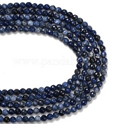 Природный содалит бисер нитей&nbsp;G-C280-B02-6mm