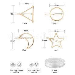 Kits de fabrication d'épingles à cheveux en alliage de perles de bricolage&nbsp;DIY-LS0003-28