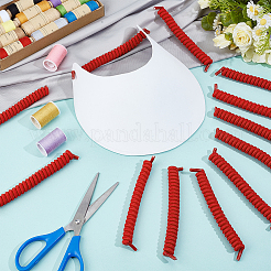 Polyester mit Latexseide Ersatzvisier-Lockenschnur&nbsp;DIY-WH0888-579B