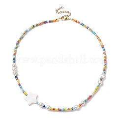 Vetro collane di perline&nbsp;NJEW-JN04661