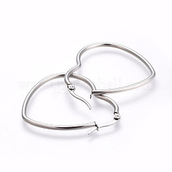 Boucles d'oreilles créoles en acier inoxydable 201 résistantes au ternissement&nbsp;X-EJEW-A052-09B