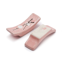 Resto de palillos de porcelana con copos de nieve de estilo japonés&nbsp;DJEW-WH0038-16A