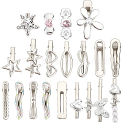 Заколки для волос из цинкового сплава и железа из кожи аллигатора&nbsp;PHAR-SP0001-04A