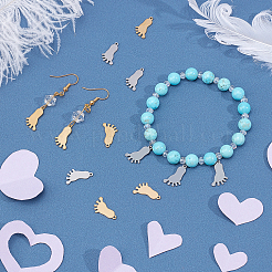 40 шт. подвески из нержавеющей стали 304 двух цветов&nbsp;STAS-UN0028-47