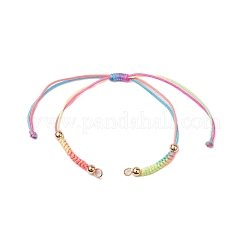 5 Farben geflochtene Nylonschnur-Sets für die Herstellung von DIY-Armbändern&nbsp;AJEW-JB01238