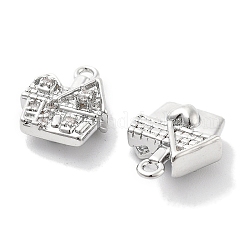 Подвески из прозрачного кубического циркония с микропейвом&nbsp;KK-M102-08P