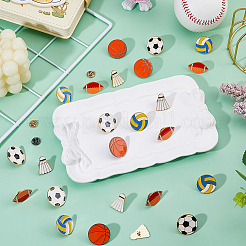 25 broche deportivo de esmalte de 5 estilos&nbsp;JEWB-FH0002-70