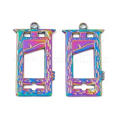 Pendentifs en acier inoxydable 304 avec placage ionique (IP)&nbsp;STAS-B031-10R