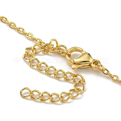 Ожерелья с подвеской в виде персикового сердца из латуни для женщин с цветным кубическим цирконием&nbsp;LS-NJEW-Q346-04G-02