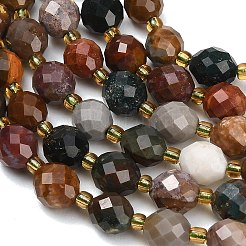 Chapelets de perles en jaspe d'océan naturelle&nbsp;GG-CBA4A3B-A04